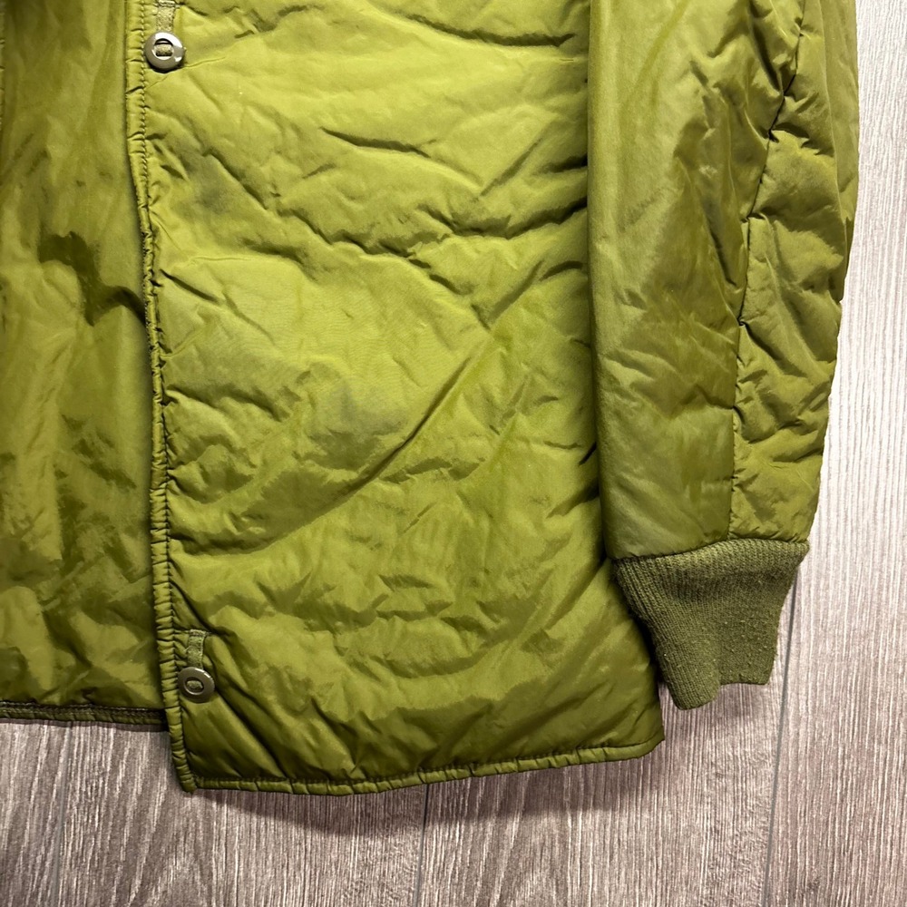 Vintage Military Issue Quilted Field Coat XL Liner Jacket Olive Green 1990s - Picture 3 of 8